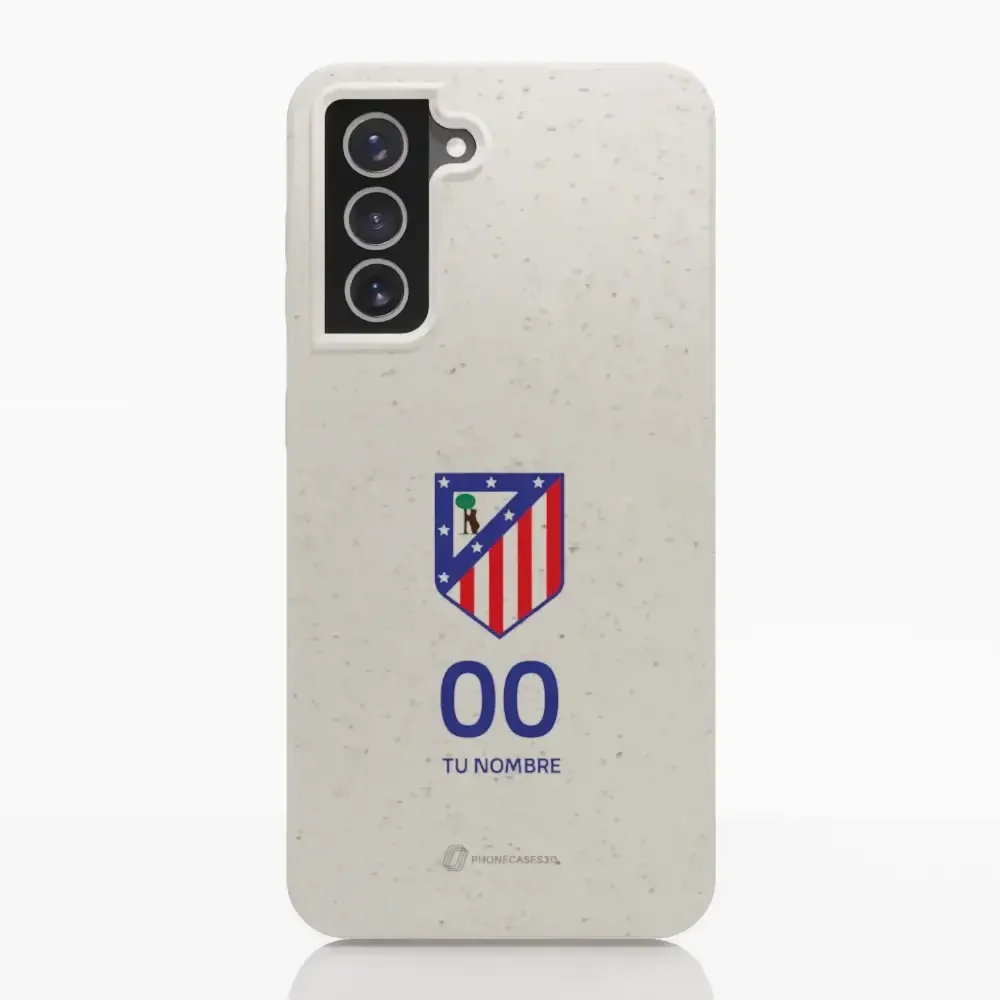 Atletico Madrid Official Compostable Phone Case Crest Standard  + Name and Number - Image 24