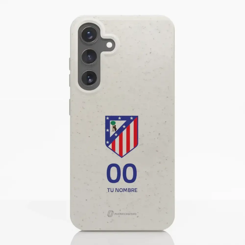 Atletico Madrid Official Compostable Phone Case Crest Standard  + Name and Number - Image 34