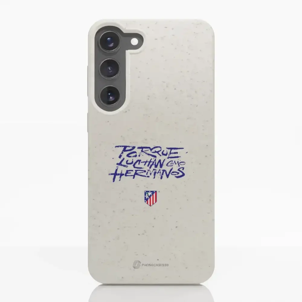 Atletico Madrid Official Compostable Phone Case Hermanos Slogan - Image 31