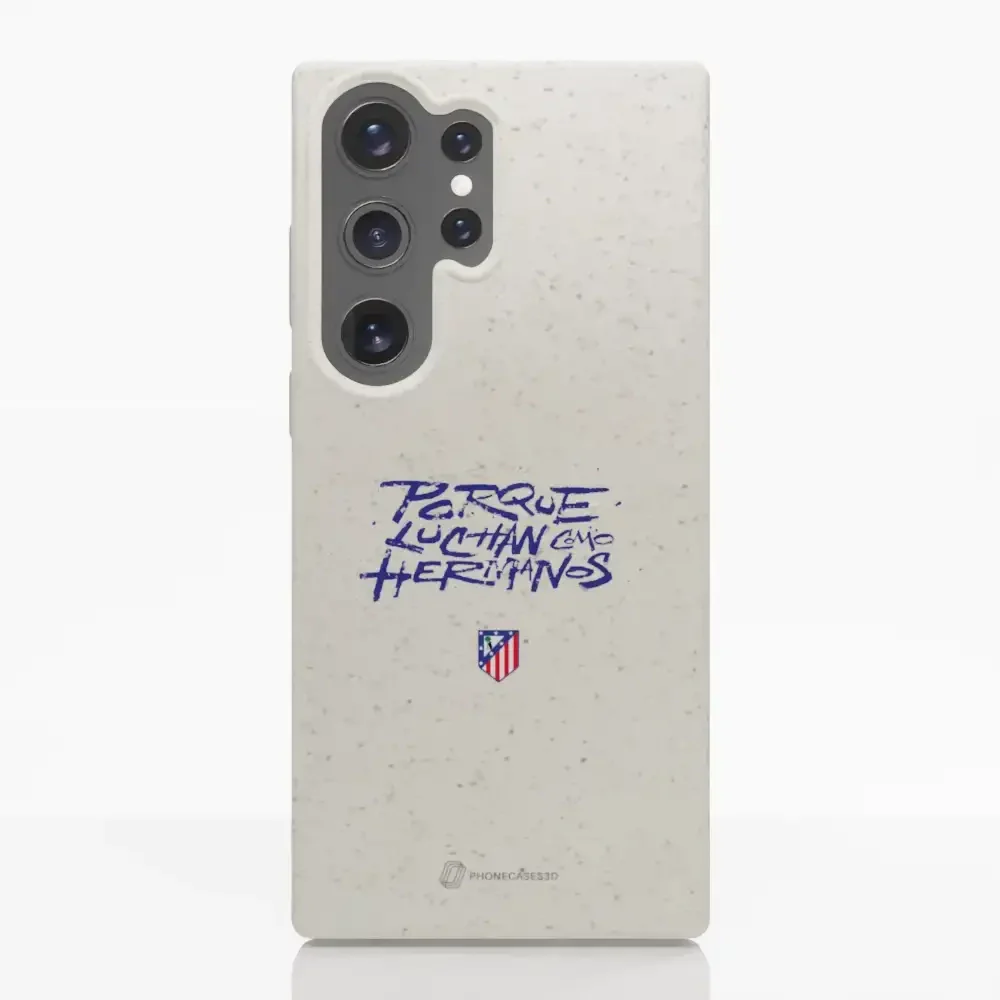 Atletico Madrid Official Compostable Phone Case Hermanos Slogan - Image 32
