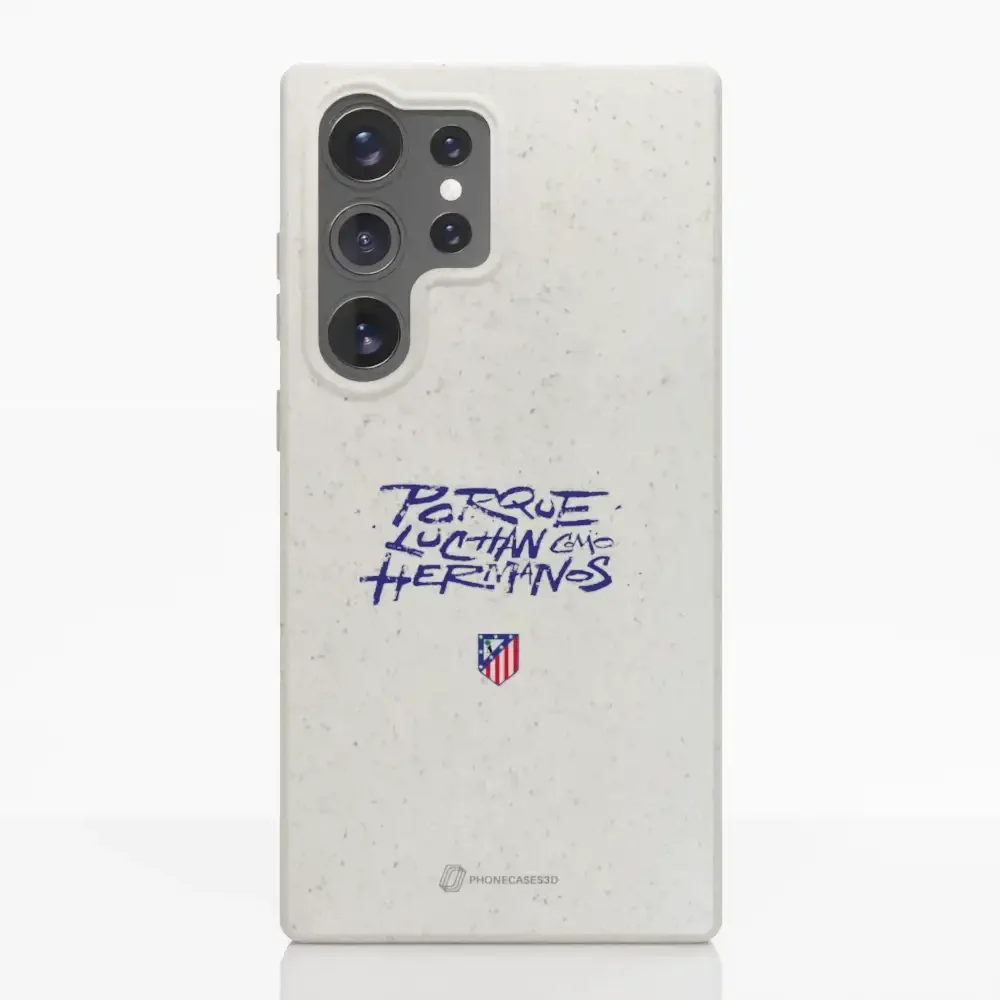 Atletico Madrid Official Compostable Phone Case Hermanos Slogan - Image 35