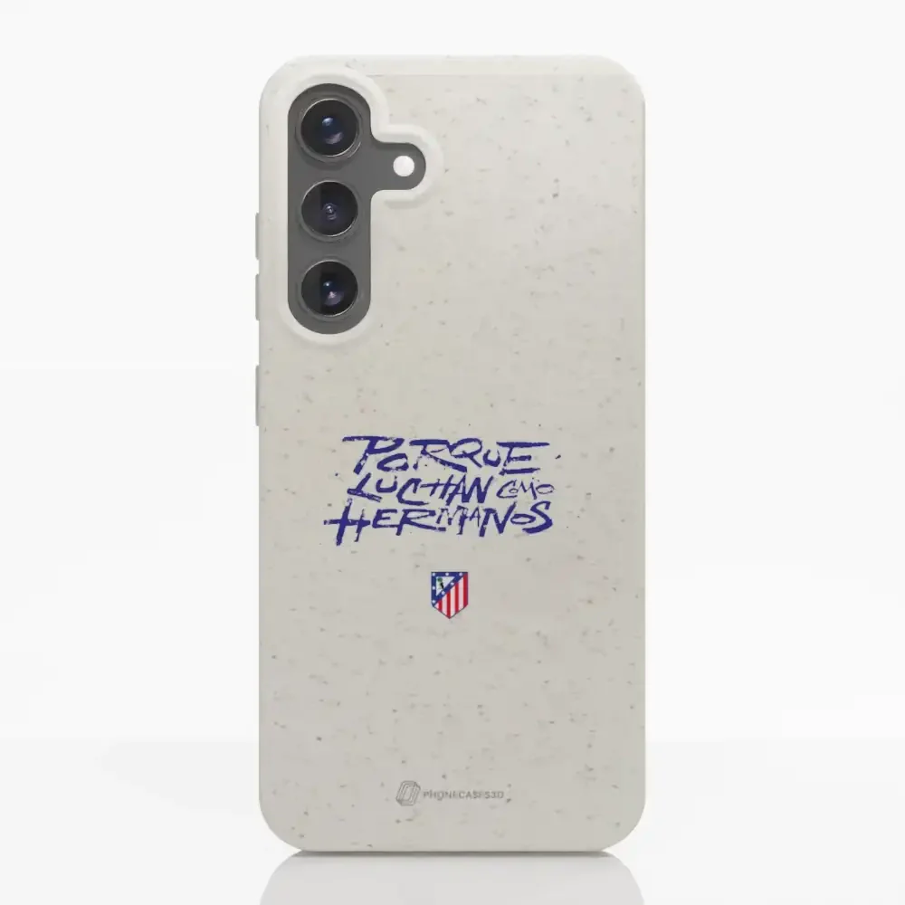 Atletico Madrid Official Compostable Phone Case Hermanos Slogan - Image 37