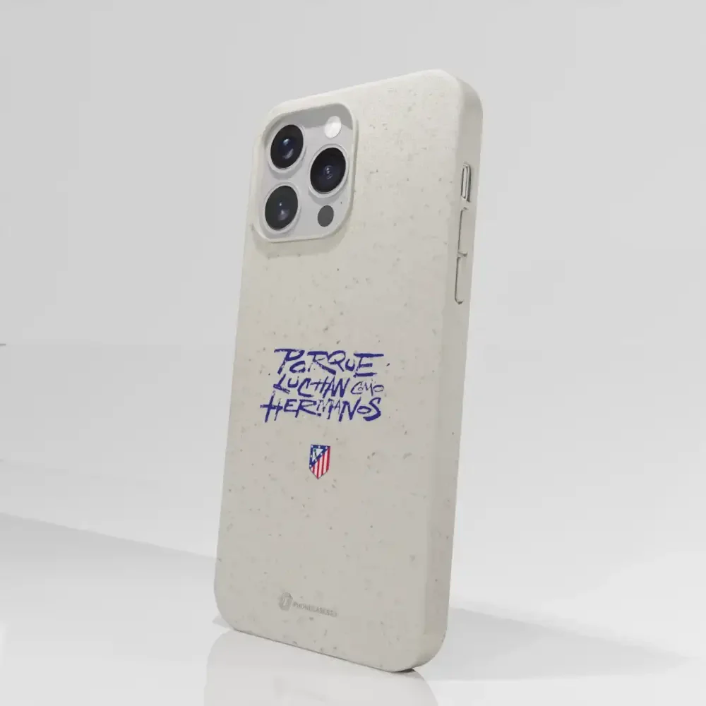 Atletico Madrid Official Compostable Phone Case Hermanos Slogan - Image 61
