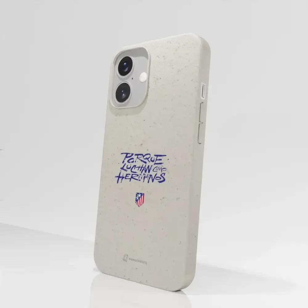 Atletico Madrid Official Compostable Phone Case Hermanos Slogan - Image 62