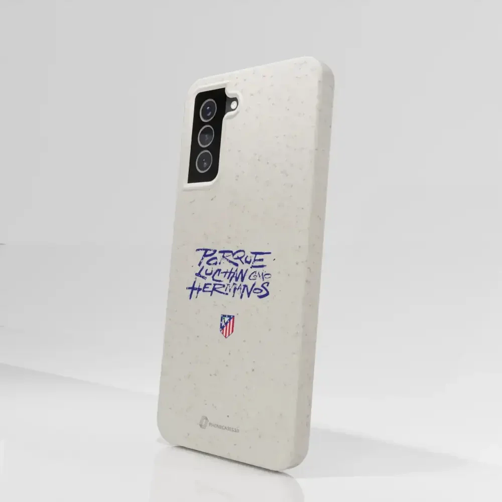 Atletico Madrid Official Compostable Phone Case Hermanos Slogan - Image 68