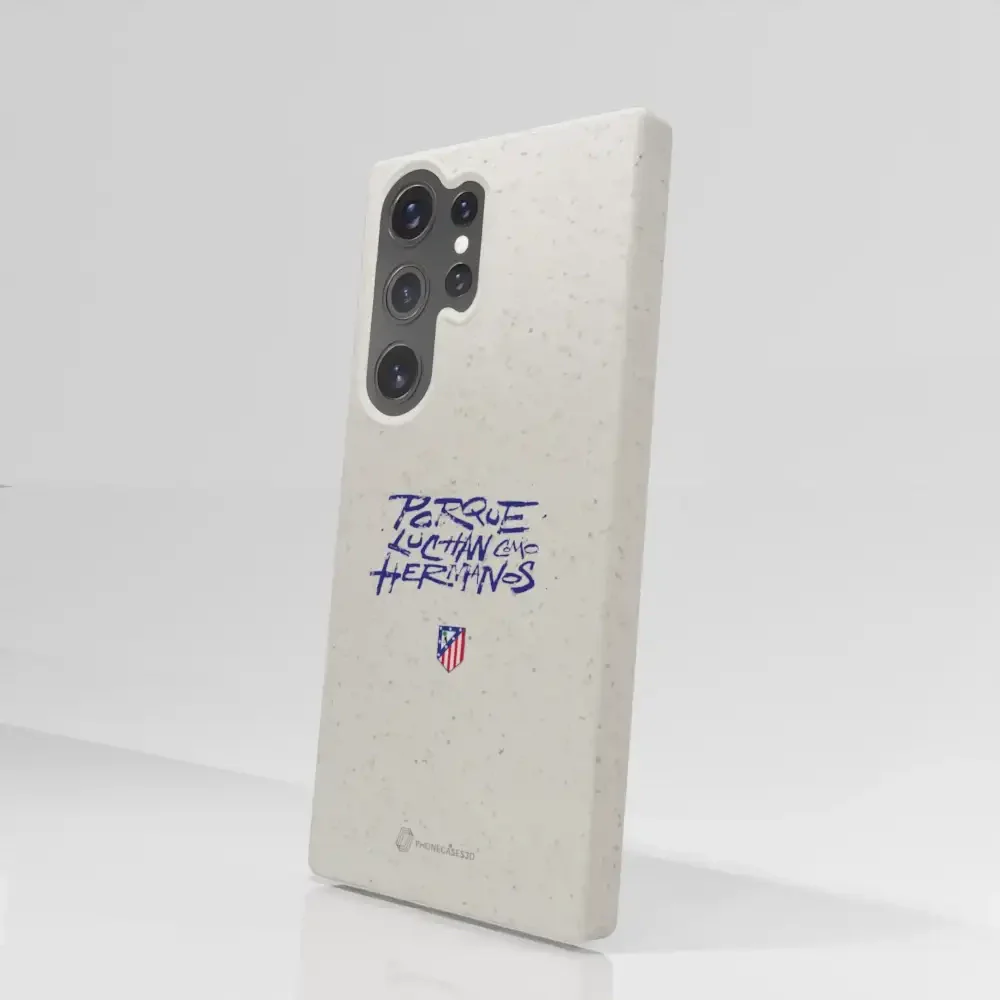 Atletico Madrid Official Compostable Phone Case Hermanos Slogan - Image 75