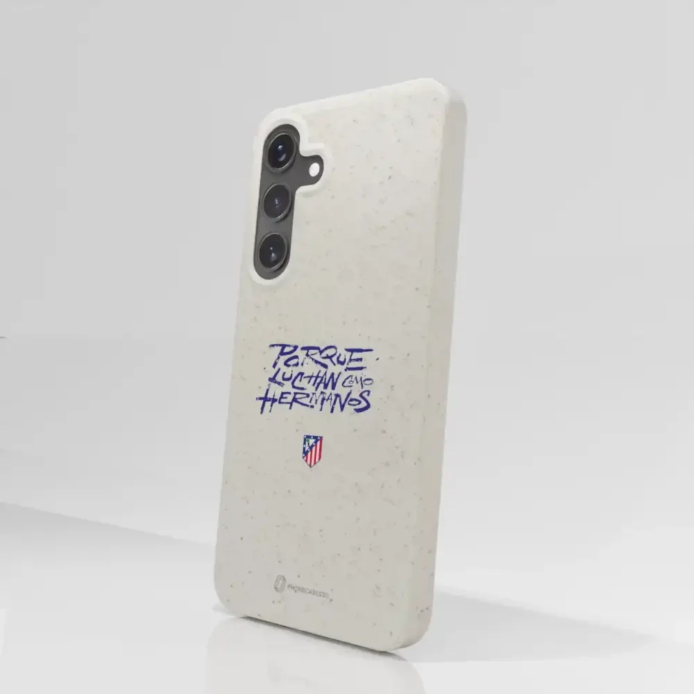 Atletico Madrid Official Compostable Phone Case Hermanos Slogan - Image 80