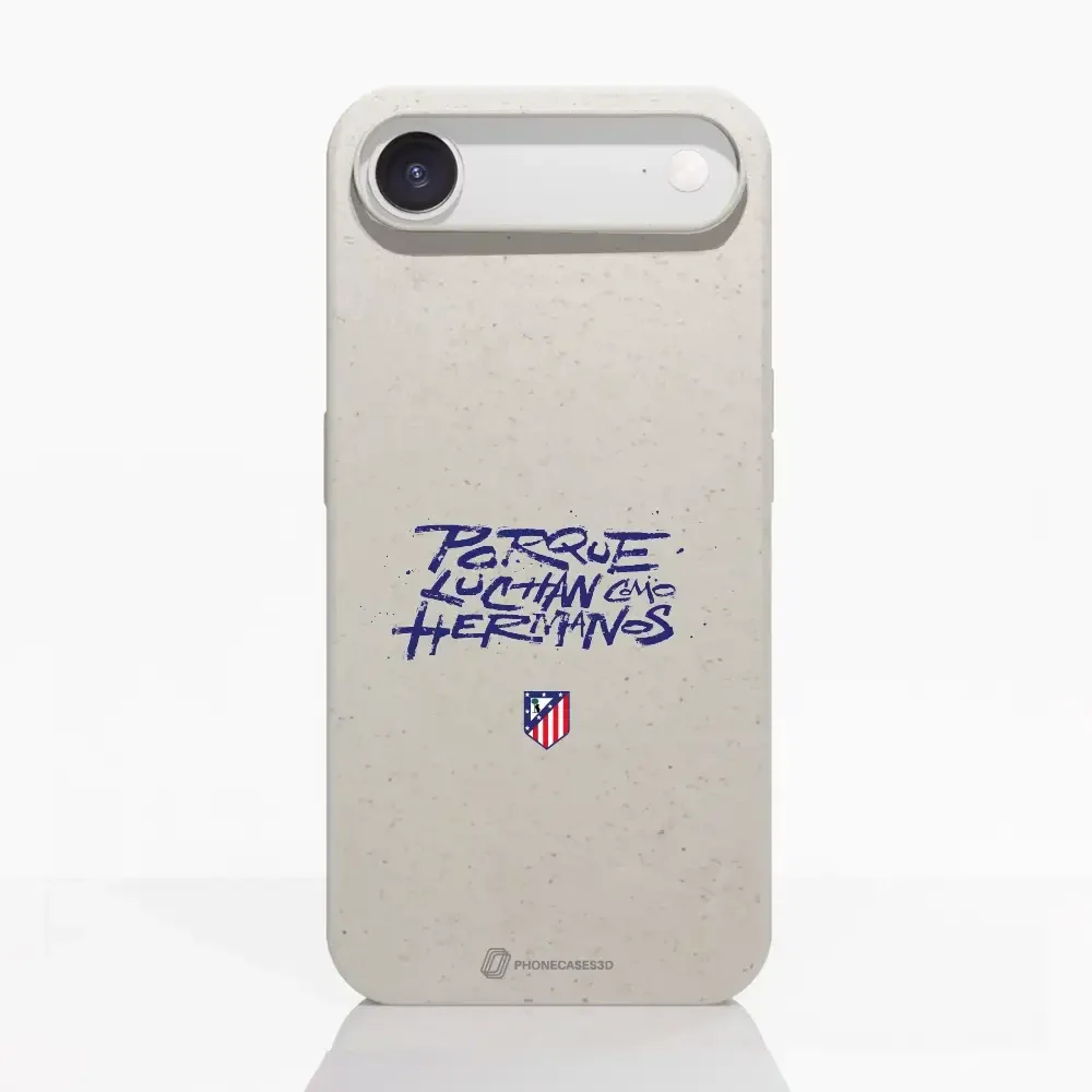 Atletico Madrid Official Compostable Phone Case Hermanos Slogan - Image 85