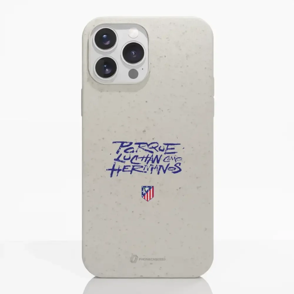 Atletico Madrid Official Compostable Phone Case Hermanos Slogan - Image 9