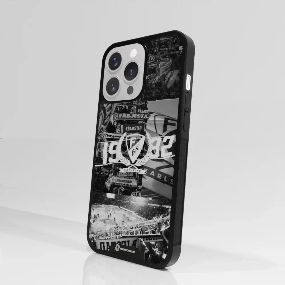 Färjestad BK Official 3D Phone Case Design photography black & white - Image 82