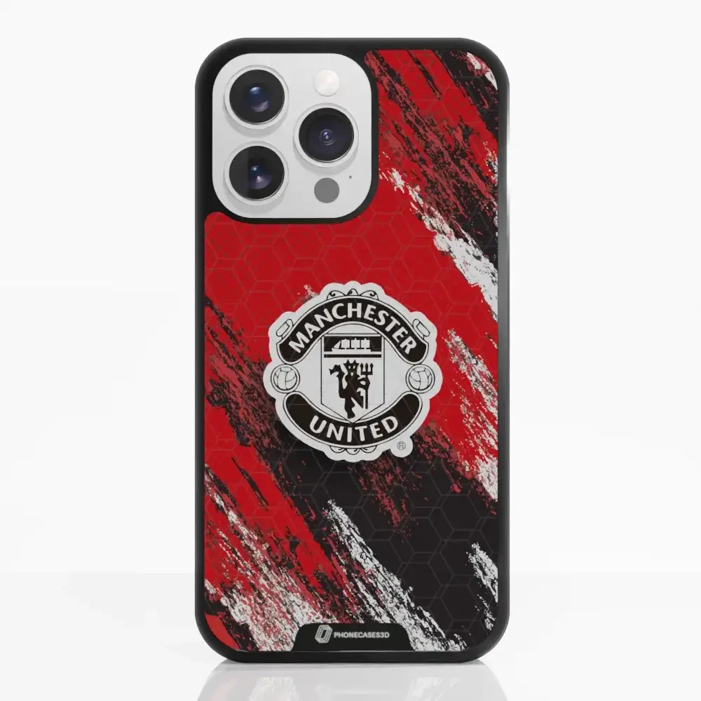 Manchester United Official 3D Phone Case Design black shield - Image 10