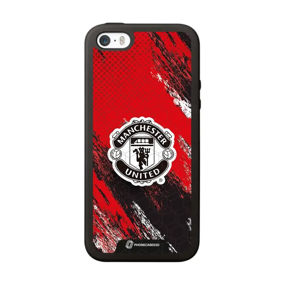 Manchester United Official 3D Phone Case Design black shield - Image 25