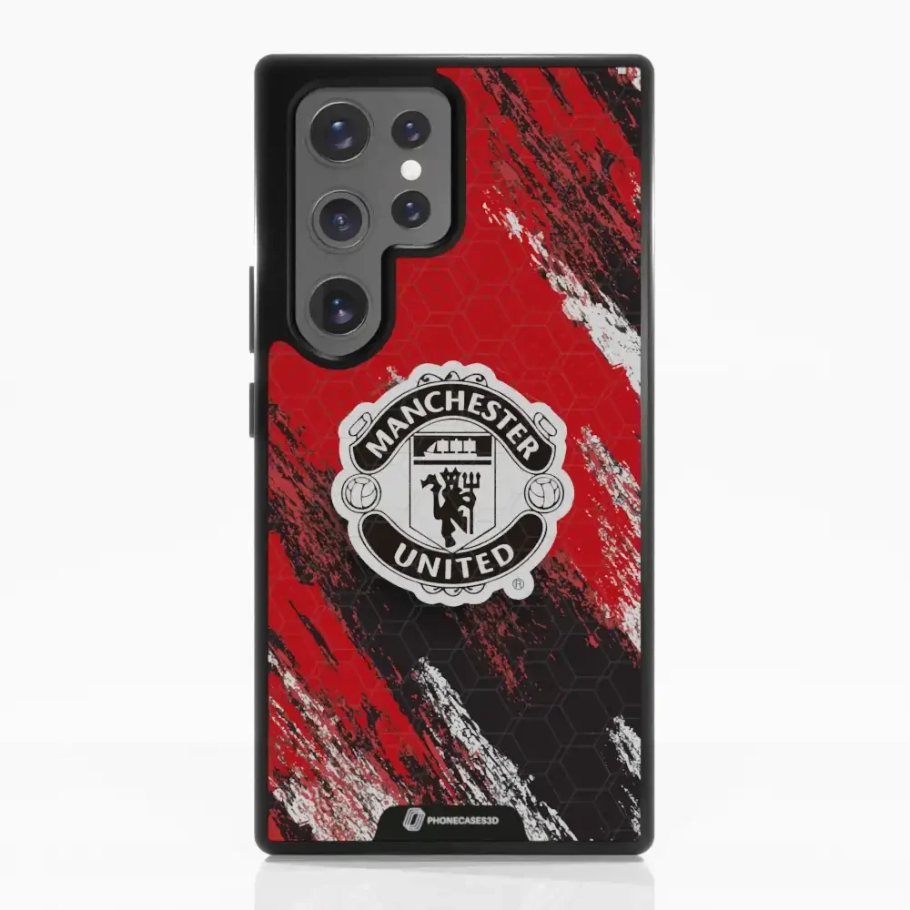 Manchester United Official 3D Phone Case Design black shield - Image 63