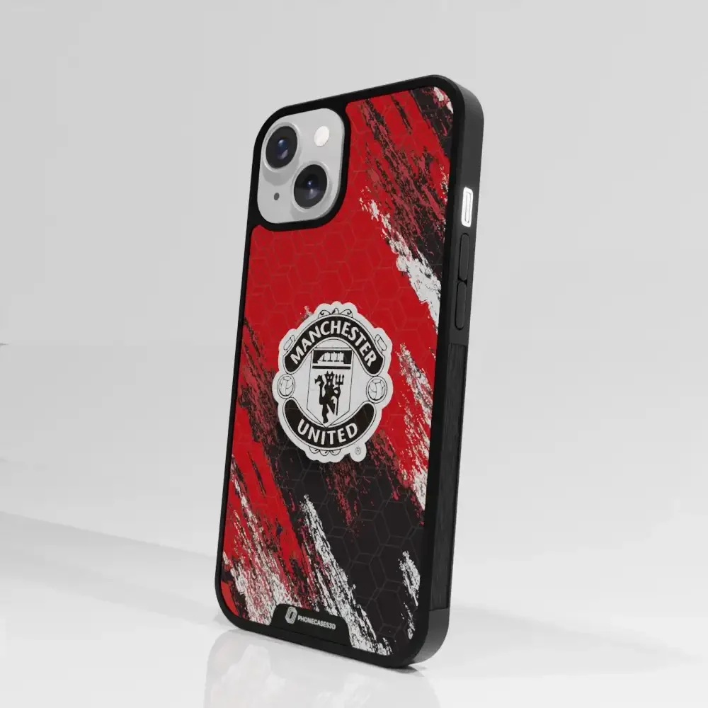 Manchester United Official 3D Phone Case Design black shield - Image 82
