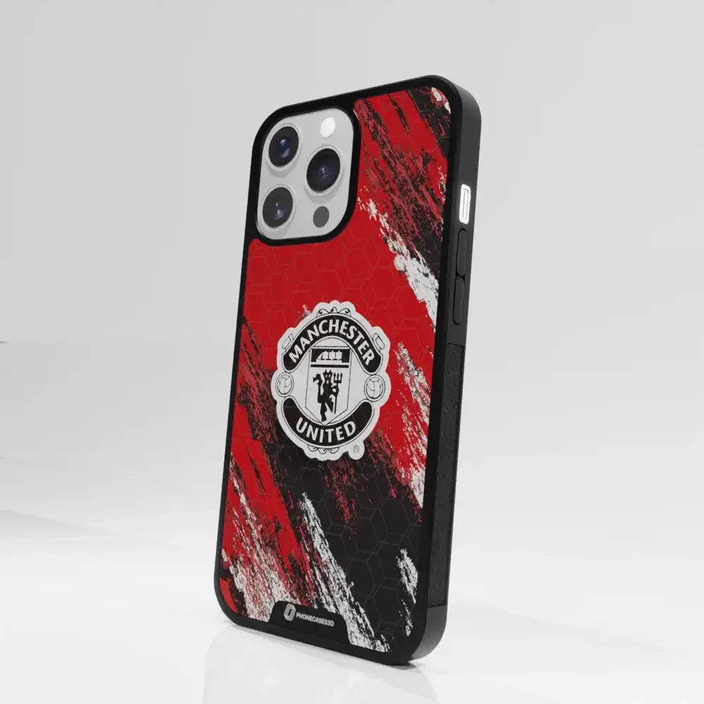 Manchester United Official 3D Phone Case Design black shield - Image 84