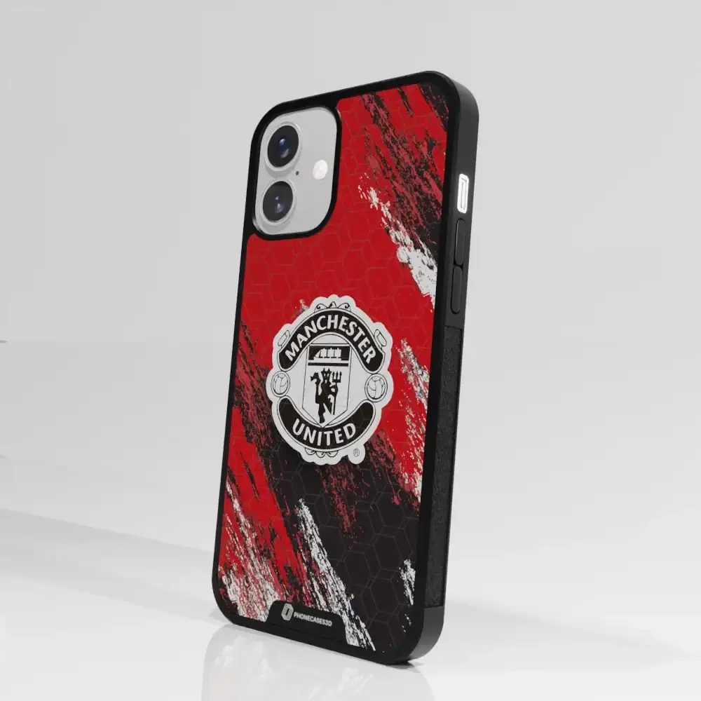 Manchester United Official 3D Phone Case Design black shield - Image 92