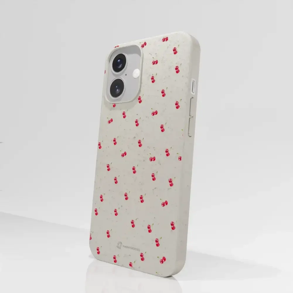 Martine Halvorsen Official Compostable Phone Case Design Cherries - Image 62