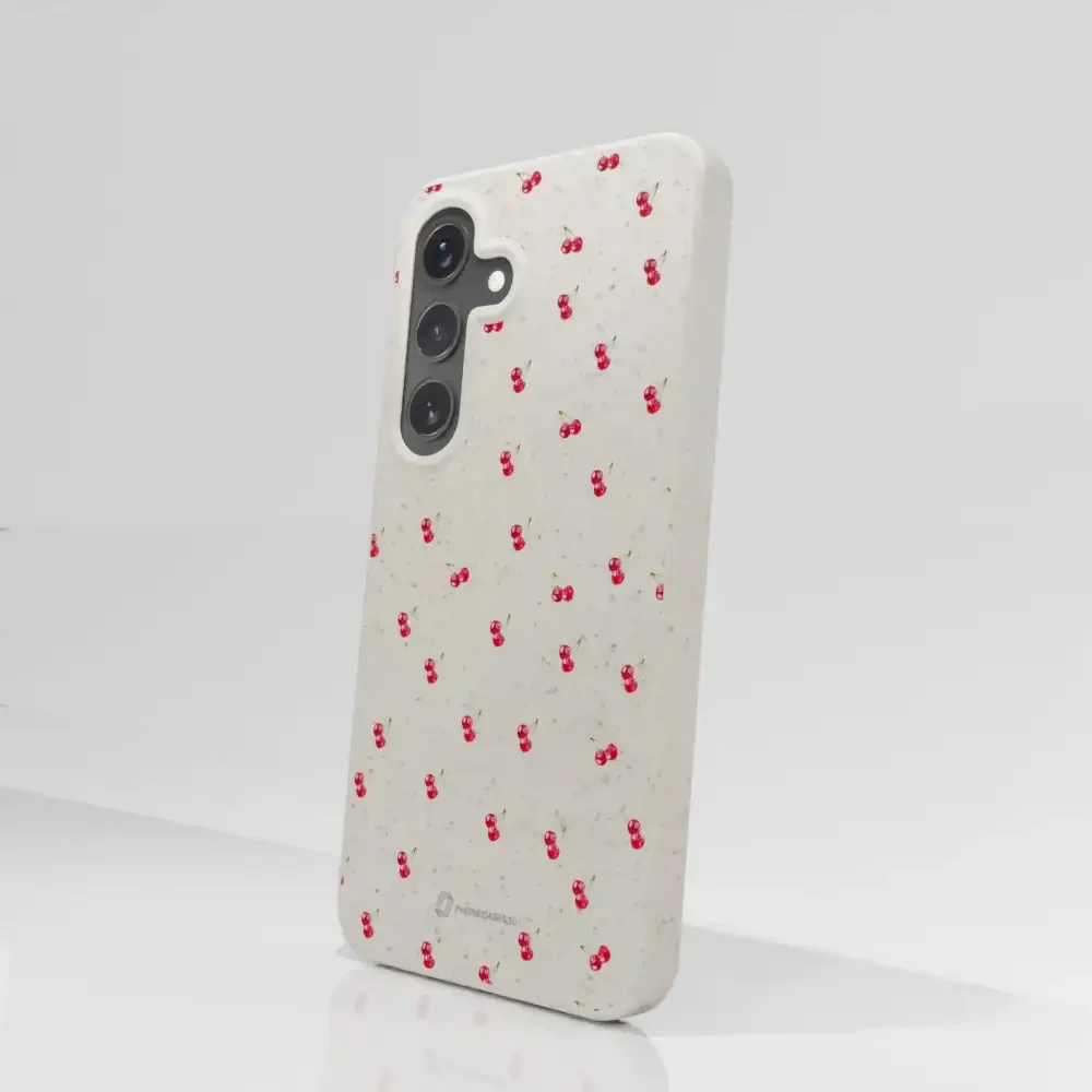 Martine Halvorsen Official Compostable Phone Case Design Cherries - Image 79
