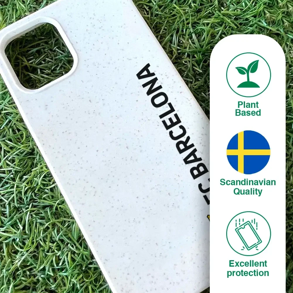 Official FC Barcelona Compostable Phone Case Vertical Black - Image 83